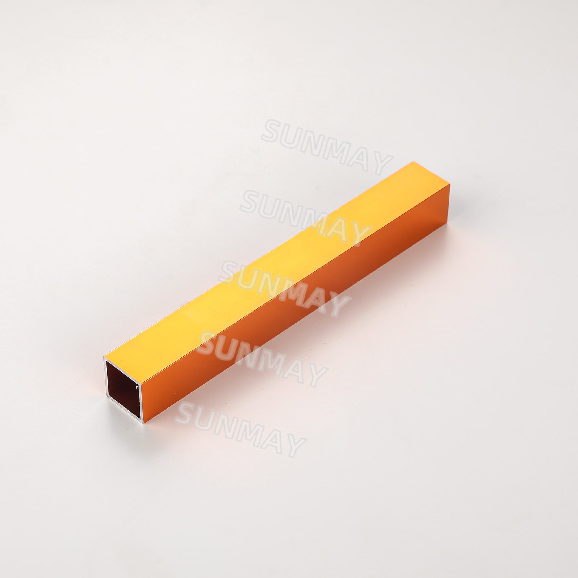 Gold Yellow Buffed Hard Anodized Aluminum Extrusion Profiles