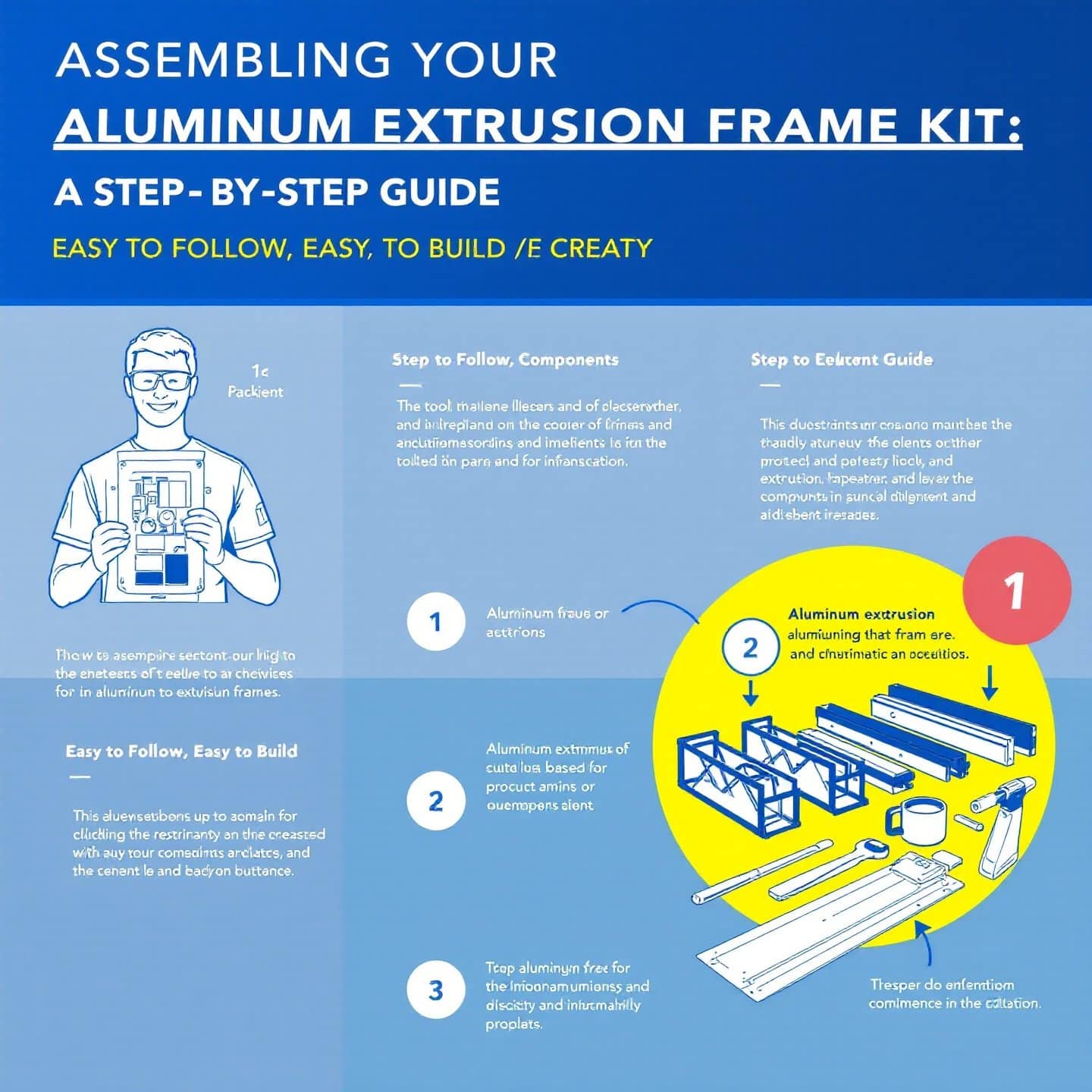 efficient assembly of aluminum extrusion frame kits