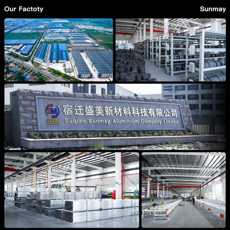 Sunmay factory producing aluminum extrusions